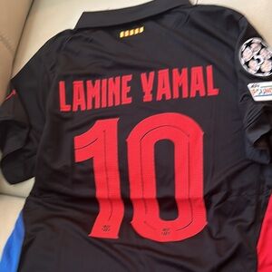 BARCELONA x TRAVIS SCOTT Limited Cactus Jack Black  XL Slim Fit  LAMINE 22 BY 30